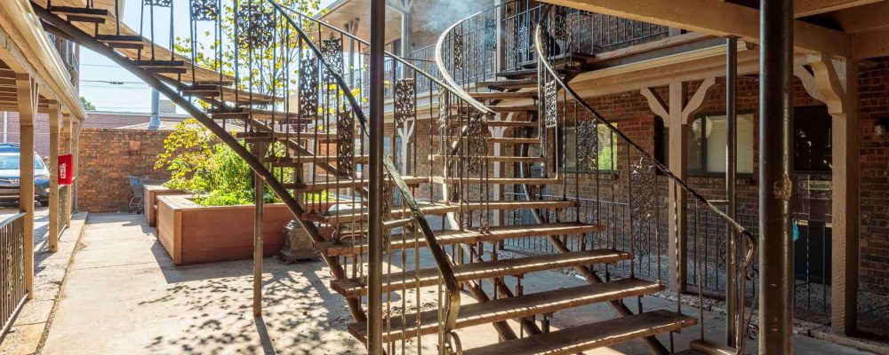 Abbey Road Apartments Staircase and Exterior